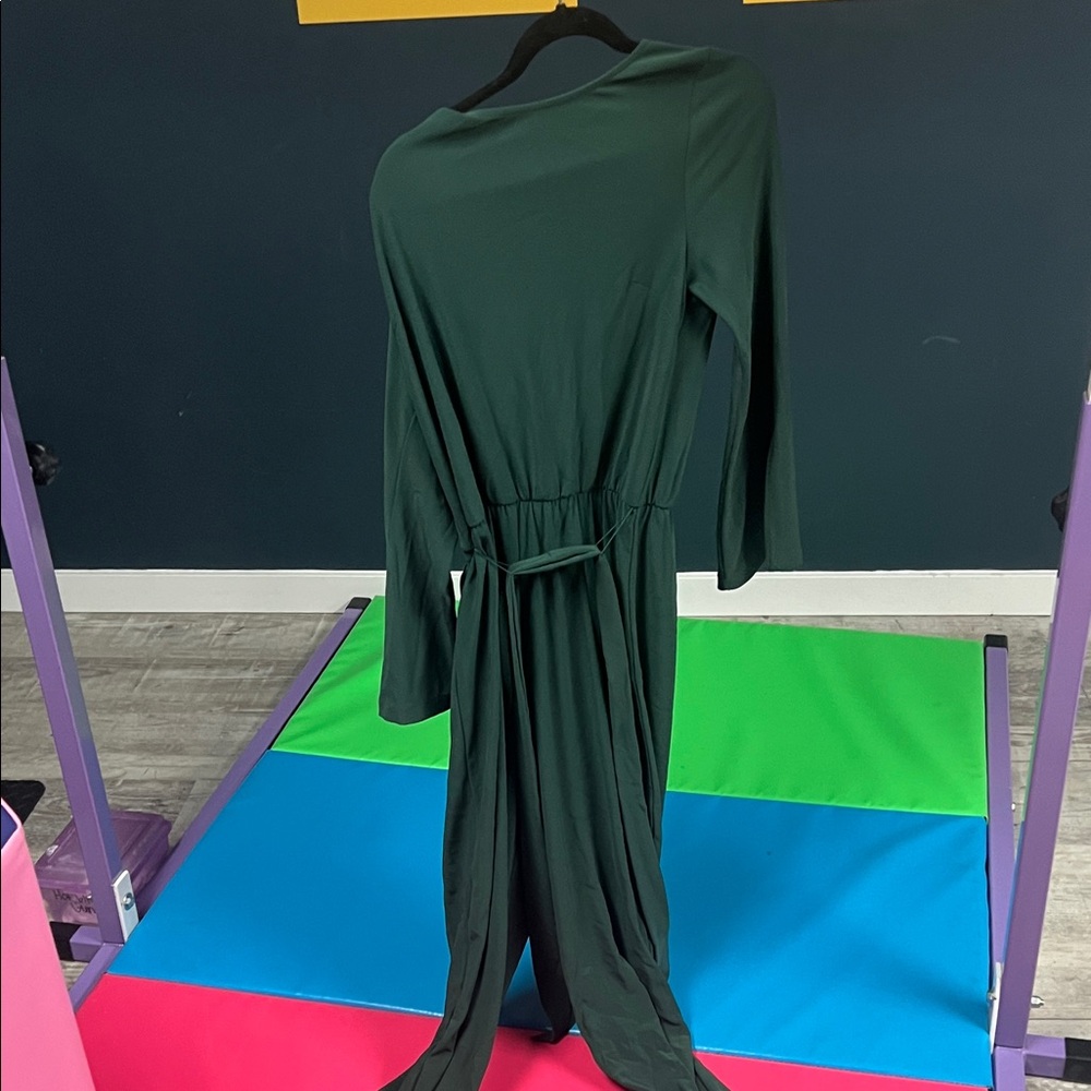 Boston Proper Deep Green Jumpsuit - Picture 3 of 3